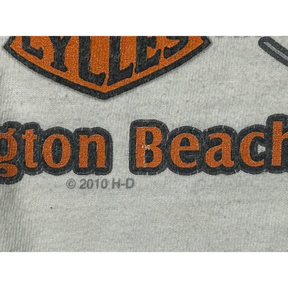 Harley-Davidson H-D HD Long Sleeve T-Shirt "Surf City” Huntington Beach CA 2011 - Picture 5 of 9